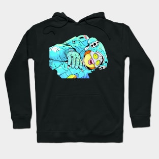 Dope Slluks astronaut guy floating in space illustration Hoodie